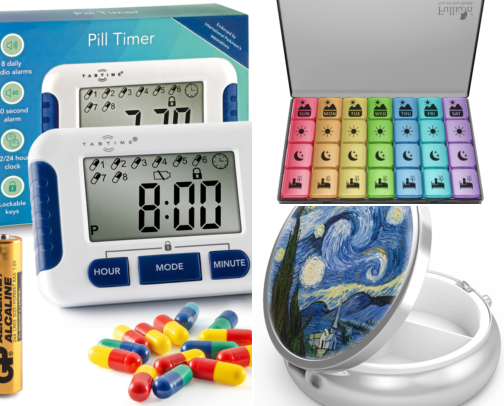 I Finally Found Pill Organizers That Actually Remind Me to Take My Meds cover photo collage