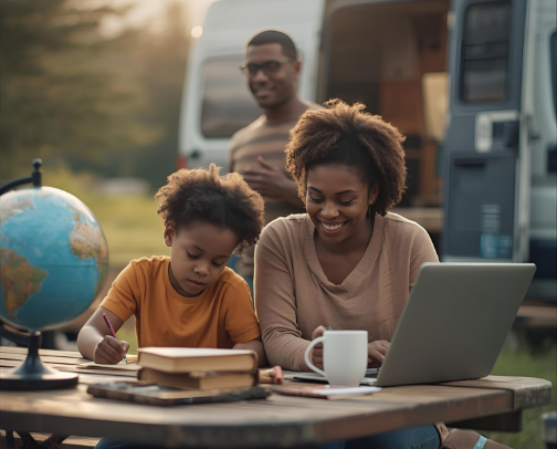 🌏 The Ultimate Digital Nomad Gear Guide for Remote Working Moms (and Families) cover photo collage