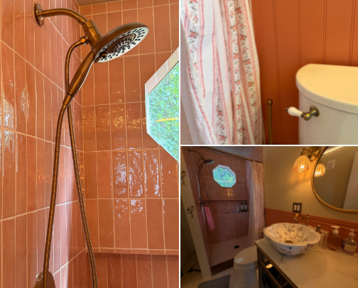 Everything I used to decorate my vintage-inspired bathroom cover photo collage