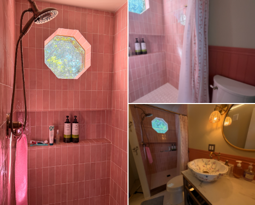 Everything I used to decorate my vintage-inspired bathroom cover photo collage