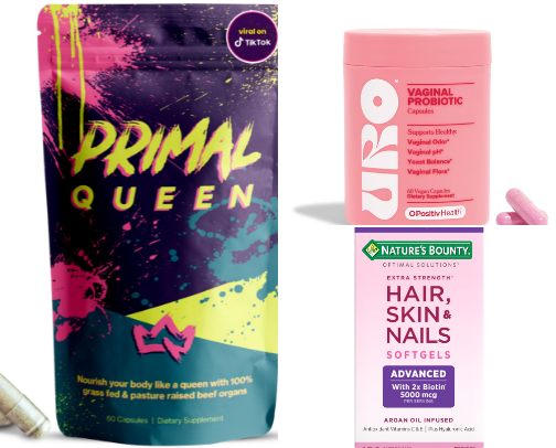 Supplements women need. cover photo collage