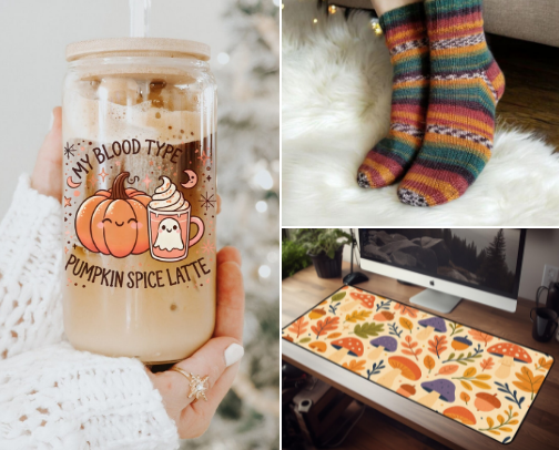Stay Warm & Cozy While Working From Home This Fall. cover photo collage