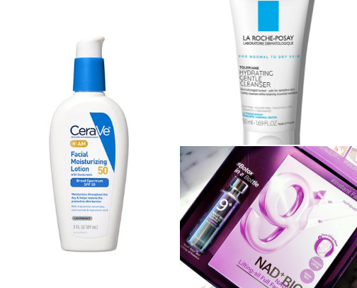 My tried and true mature skin must haves 🙌🏻🤏🏻🌻 cover photo collage