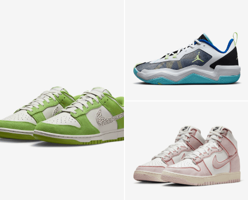 Everyday and sport shoes cover photo collage
