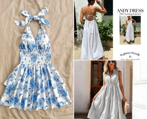 Summer outfit cover photo collage