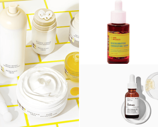 Skin care cover photo collage