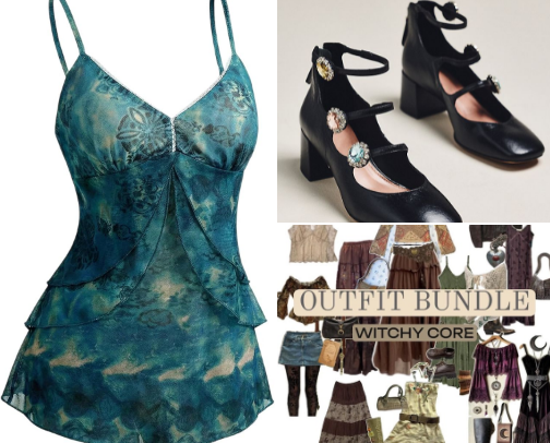 Aesthetic Whimsicalcore wardrobe essentials cover photo collage