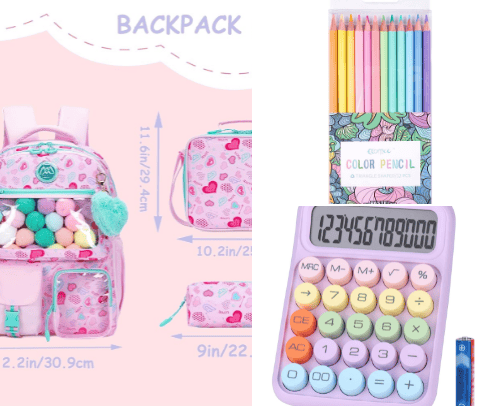 Back to School "must haves" for kids cover photo collage
