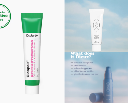 Skincare cover photo collage