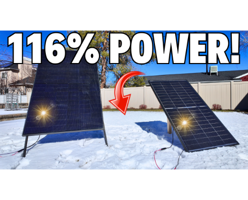 Bifacial Solar Panels vs. SNOW: The Results Are INSANE cover photo collage
