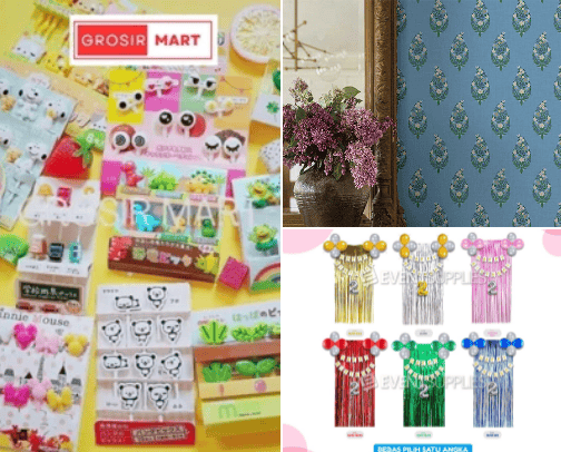 Luxurious home decoration supplies cover photo collage