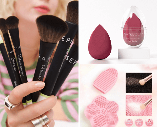 MakeUp Tools: Makeup Made Easier and Faster cover photo collage