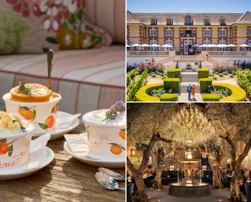 a luxurious weekend in napa, wine country cover photo collage