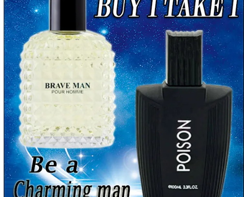 Affordable MCY Beauty Men's Poison Perfume Spray 100ml - Brave Man Pour Homme Limited Edition cover photo collage