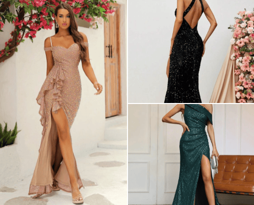 SHEIN  ELEGANT DRESSES cover photo collage