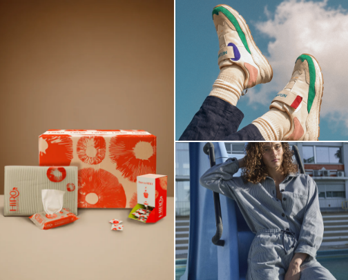 Sustainable baby items cover photo collage