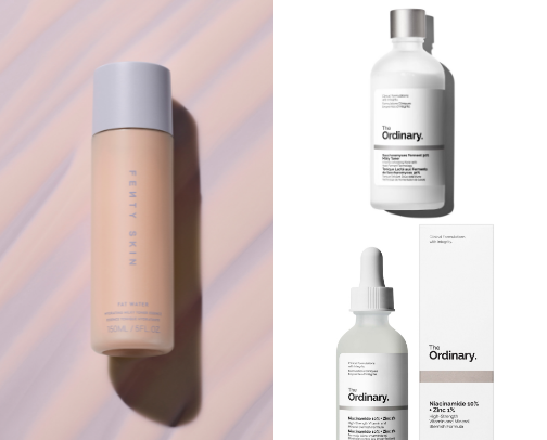 My favorite skincare products ✨ cover photo collage