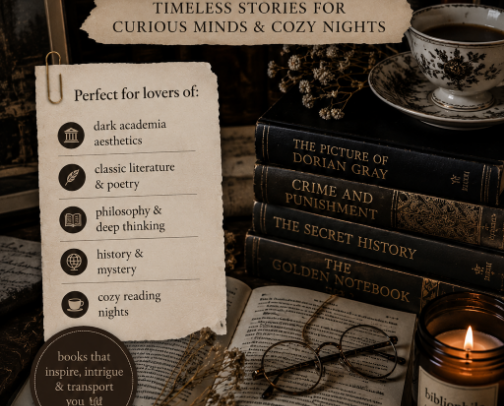 Amazon Dark Academia Books Finds Every Introvert Will Love cover photo collage