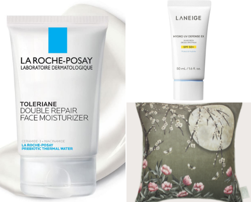 Skincare routine cover photo collage