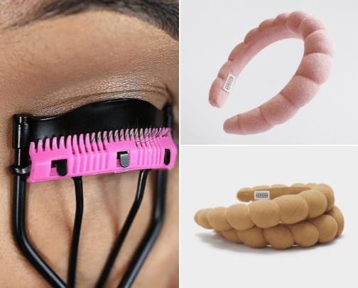 Beauty Cosmetic tools and accessories cover photo collage