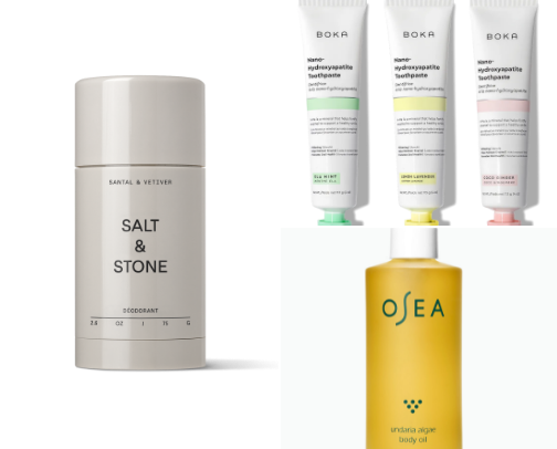 My favorite low tox personal care items cover photo collage