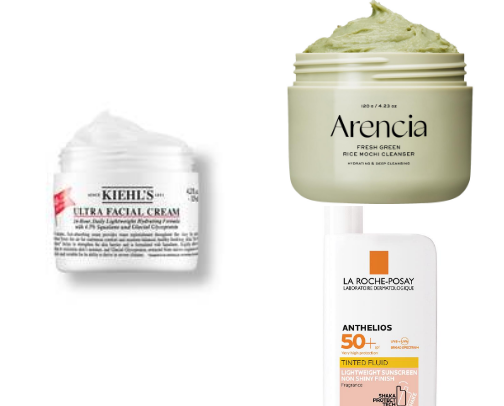 Skincare products I swear by cover photo collage