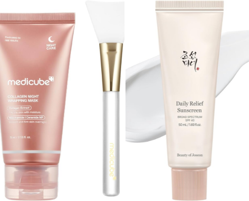 Holy girl Korean skin care cover photo collage