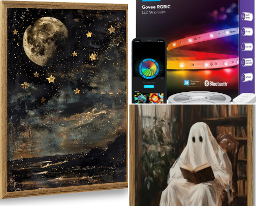 Moody Eclectic Office Must Haves cover photo collage