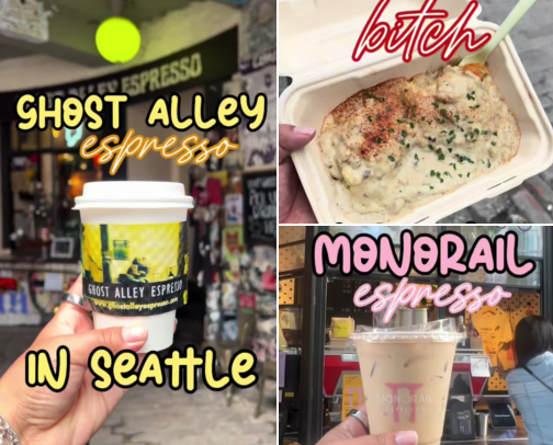 Seattle, Washington: 48 Hours of Coffee, Food & Adventure! cover photo collage