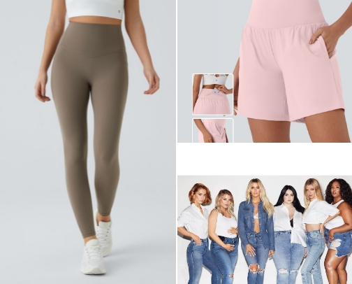 Size inclusive fashion cover photo collage