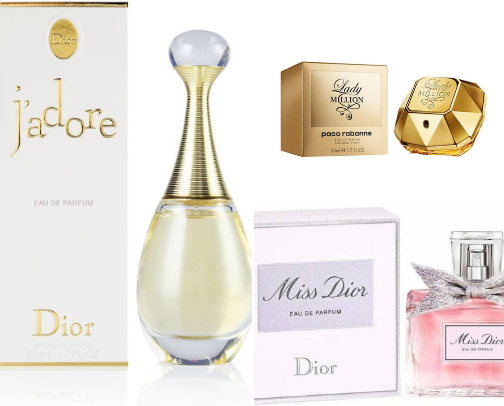 My most complimented fragrances cover photo collage