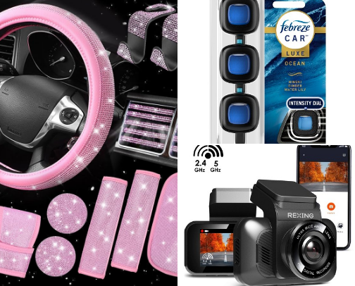 Car Accessories🩷🌸🌷✨ cover photo collage