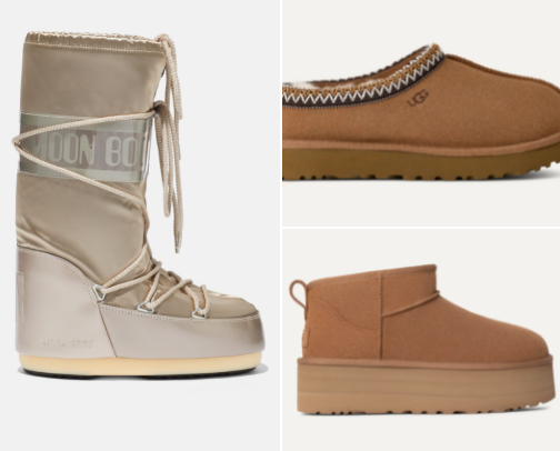 Winter shoes on repeat cover photo collage