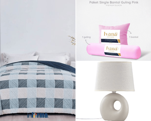 Aksesoris dan Dekorasi Kamar yang Bikin Tidur jadi Lebih Nyaman cover photo collage