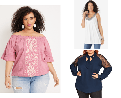 Plus size clothes for going out or staying in! cover photo collage