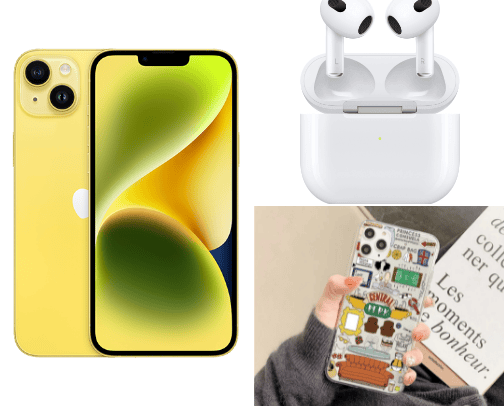 Phones & phone's accessories cover photo collage