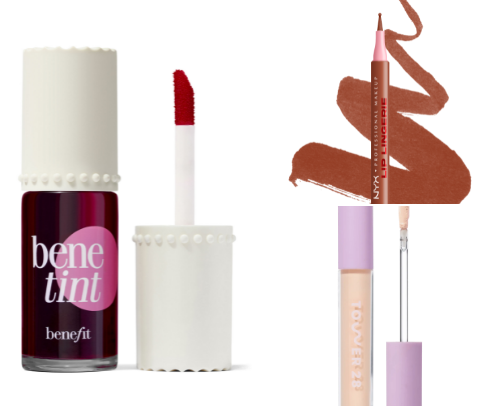 The best 5-Minute makeup routine products!! 🧚🏻‍♀️❤️ cover photo collage