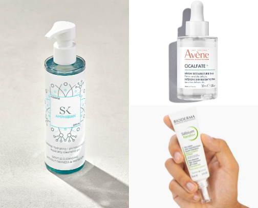 Skin care for acne prone skin cover photo collage