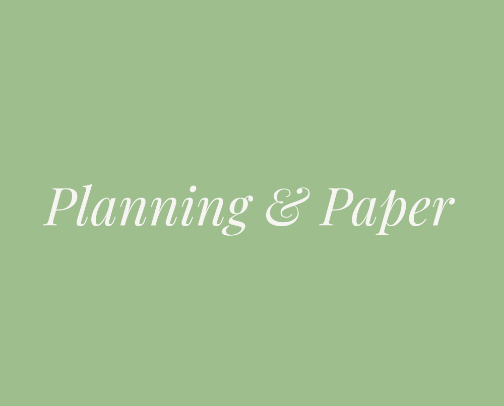 My Planning & Paper System cover photo collage