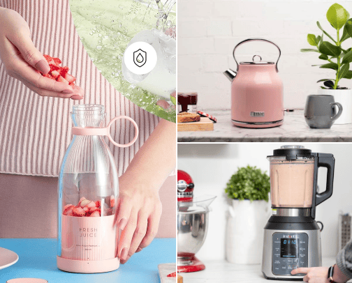 Kitchen appliances and accessories cover photo collage