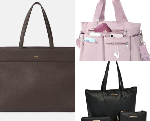 Laptop friendly handbags for the working girlies cover photo collage