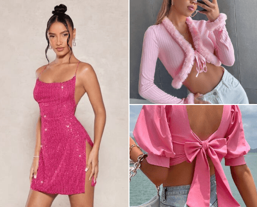 Pink fashion🌺 cover photo collage