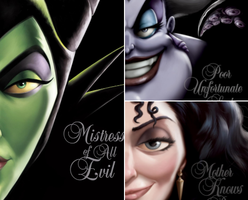 Disney Villains 101 cover photo collage