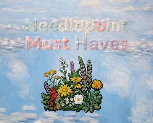 My Needlepoint Recs cover photo collage