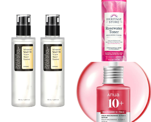 my short & simple skincare routine :3 cover photo collage