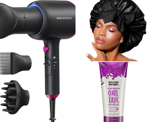 ✨ Curly Hair Routine: Products I Actually Use cover photo collage