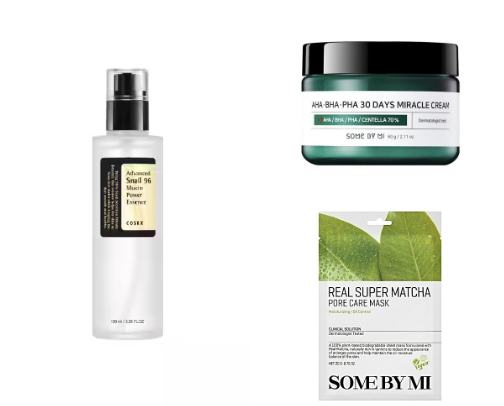 Affordable Korean skin care cover photo collage