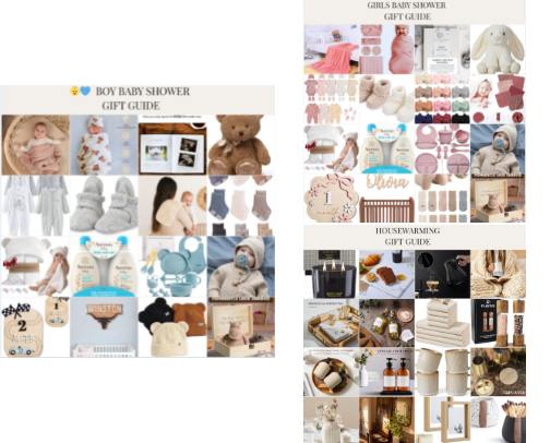 Cozy Home & Self Care Gift Guides cover photo collage