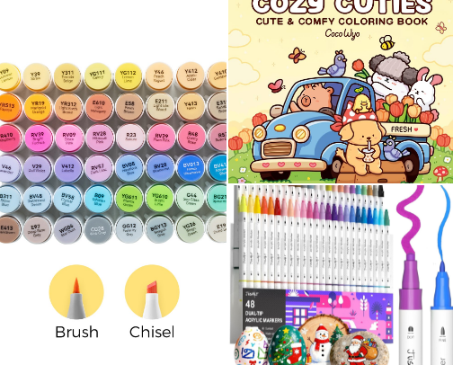 Cozy coloring with Anna cover photo collage