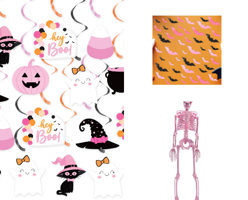 Pink Halloween Must-Haves cover photo collage